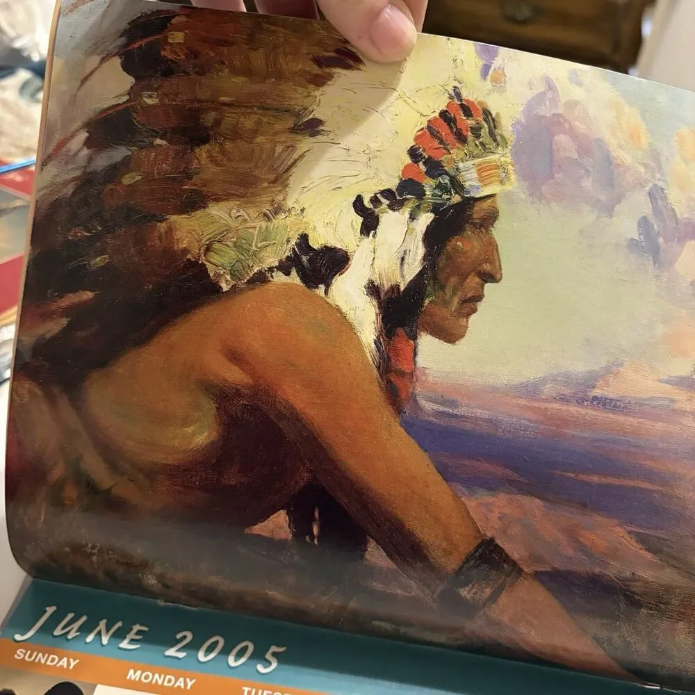 Lot Calendars Norman Rockwell Art Native American 1997-2011 Ephemera Junk Journa